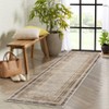 Modern Area Rugs Living Room Distressed Bordered Carpet Non-Slip Low Pile Accent Rug for Bedroom Kitchen - 2 of 4