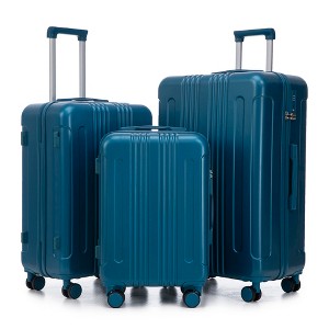 KTMBDW Luggage 3 Piece Set Suitcase Spinner Hardshell Lightweight TSA Lock (3 piece set(20in24in28in)) - 1 of 4
