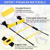 Ohuhu Agility Ladder Speed Training Set 12 Rung 20ft Exercise Ladders with Ground Stakes - 2 of 4