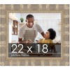 PosterPalooza | 22x18 Wide Bamboo Picture Frame, UV Acrylic, 4 Finishes - Brown, Black, Silver, and Natural - 2 of 4