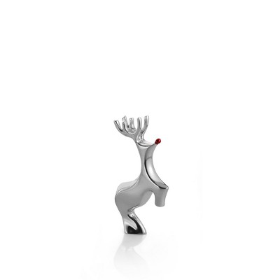 Nambe Red-Nosed Reindeer Miniature Figurine