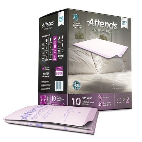 Depend Underpads/disposable Slip Resistant Incontinence Bed Pads For  Adults, Kids And Pets - Overnight Absorbency - 12ct : Target