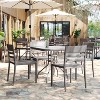 Flash Furniture Bridgeport Indoor-Outdoor Stacking Patio Chair with Slatted Backrest, Commercial All-Weather Resin Chair - 2 of 4