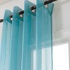 Lonnie 2-Piece Room Darkening Grommet Curtain 38" x 84" Aqua by Rt Designers Collection - 2 of 4