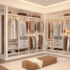 Aheaplus 74'' Clothes Rack with Hanging Rods, Heavy Duty Garment Rack with Shelves, Large Corner L-Shaped Wardrobe with Drawers - 4 of 4