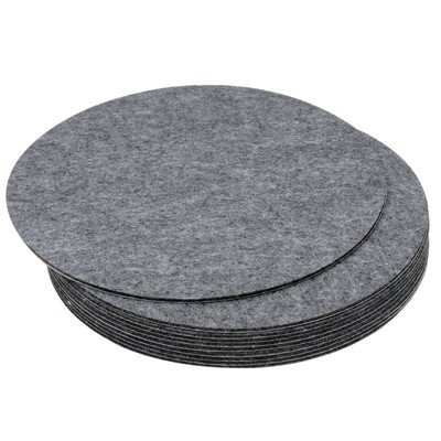 Unique Bargains Round Soft Adhesive Non-slip Anti-scratch Furniture Lamp Base Felt 10 Pcs