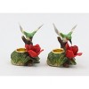 Kevins Gift Shoppe Ceramic Hummingbird with Rose Flower Candle Holder-Set of 2 - image 2 of 3