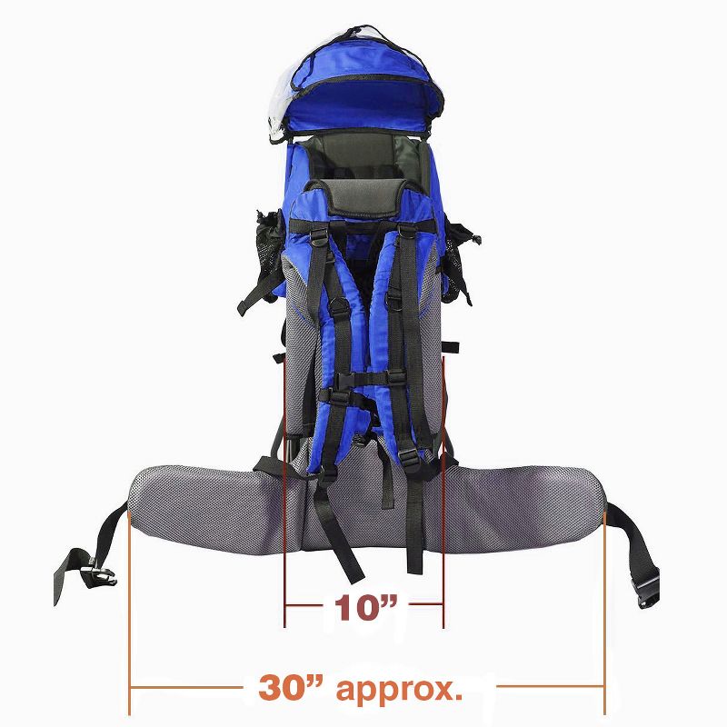 ClevrPlus CC Hiking Child Carrier Baby Backpack Camping for Toddler Kid, Blue, 5 of 7