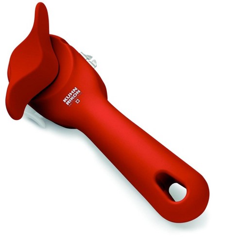 Kuhn Rikon Auto Safety Master Opener for Cans, Bottles and Jars, Red