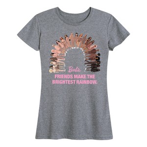 Women's - Barbie - Friends Brightest Rainbow Short Sleeve Graphic T-Shirt - 1 of 4