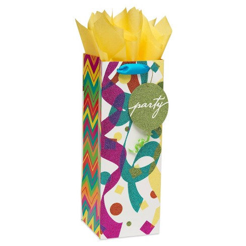 Beverage Gift Bag With Four Sheets Of Tissue Paper Bundle Sliver