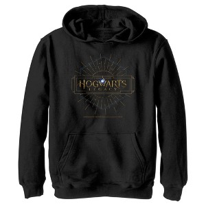 Boy's Hogwarts Legacy Art Deco Logo Pull Over Hoodie - 1 of 4