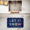 Stupell Industries Purple Tone Let It Snow Printed Anti-Fatigue Floor Mat, design by Emily Cromwell, 30"x18" - 2 of 4
