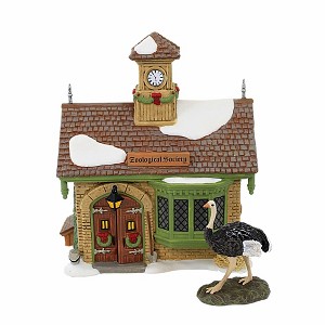 Department 56 Villages 6.75 In Zoological Gardens Dicken's Village Ostrich Village Buildings - 1 of 3