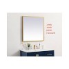 Elegant Lighting Pier 27x36 inch LED Mirror with Adjustable Color Temperature 3000K/4200K/6400K in Brass - 3 of 4