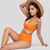 Anna-Kaci Swim Women's Twist Front Bikini Set with High Waist Bottoms and Adjustable Straps for a Flattering and Supportive Fit - 4 of 4
