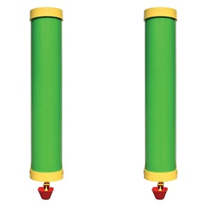Rugged Ranch High-End Hen Elevated 2-Gallon Algae-Resistant Poultry Waterer and Mounting System for Any Style of Coop, Green (2 Pack) - 1 of 4