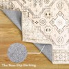 Ultra-Thin Boho Area Rug Machine Washable Indoor Print Accent Carpet Pet Friendly Non Slip Soft Floor Rugs for Living Room Bedroom - 4 of 4