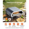 VEVOR Propane Outdoor Pizza Oven, 12 Inch Gas Pizza Maker, Portable Pizza-Cooker with Thickened Pizza-Stone, Carry Bag, Pizza-Oven, Black - 3 of 4