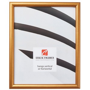 Bullnose Brushed Gold Single Image Picture Frame - 1 of 4