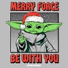 Men's Star Wars: The Mandalorian Grogu Merry Force Be with You T-Shirt - 2 of 4