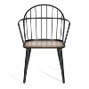 Christopher Knight Home Loftia Modern Iron Frame Dining Chairs(Set of 4), Brown/Black - 4 of 4