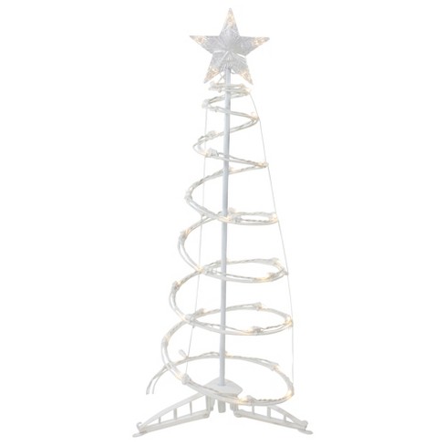 Northlight 3ft Led Lighted Spiral Cone Tree Outdoor Christmas ...