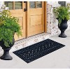 A1HC Large Outdoor Doormat, 24"X57", Natural Rubber Grill Drainable Design & Anti Fatigue Door mat - 4 of 4