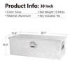 Truck Bed Toolbox For Trailer Pickup, RV Storage Organizer Tool Box Flatbox With Side Handle Lock Keys, Aluminum 5 Bar Tread Pattern - 4 of 4