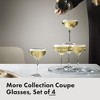 Orrefors More Coupe 7 Fl. Oz. Cocktail Glasses - Set of 4, Classic Cocktail Coupe Glasses - Kitchen & Dining Crystal Glassware - Dishwasher Safe - 2 of 4