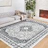 Vintage Boho Printed Area Rugs for Living Room,Stain Resistant Washable Rug,Large Soft Low Pile Carpet for Bedroom/Dining Room - 2 of 4