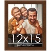 PosterPalooza | Simple Brown Picture Frame - UV Acrylic, Foam Board Backing, Hanging Hardware - 2 of 4