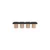 Meridian Furniture,Pavilion Black Boucle Fabric Bench - 2 of 4