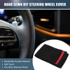 Unique Bargains Faux Suede Car Hand Sewn DIY Steering Wheel Cover - 2 of 4