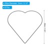 Unique Bargains Metal Heart Shape Dream Catcher Ring Gold 9.8" 6 Pcs - image 2 of 4