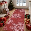 COZONY Washable Christmas Area Rug, Soft Non-Shedding Indoor Carpet with Snow Print, Foldable Low Pile Floor Mat for Living Room, Bedroom, Decor - 4 of 4
