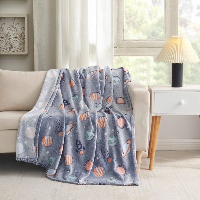 40"x50" Glow in the Dark Kids Throw Blanket - Sutton Home Fashions