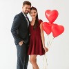4E's Novelty 36 Pack Latex Heart Shaped Balloons 10" With Ribbon - Pink White Red Heart Balloons, Valentines Day Balloons - 2 of 3