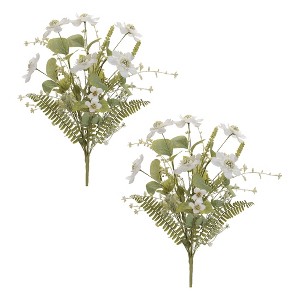 Mixed Pincushion Floral Bush (Set of 2) - 1 of 3