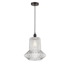 Springwater - 1 Light Cord Hung Mini Pendant In Industrial Style-15.75 Inches Tall and 12 Inches Wide - 1 of 1