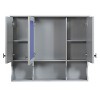PAGED 35" Wall Mounted Bathroom Storage Cabinet Modern Medicine Cabinet with Mirror and Shelves, Over Toilet Storage Unit for Room - 4 of 4