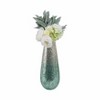 Glass Glam Decorative Vase - Crackled Glass Finish - Modern Elegant Style for Home, Office, Bedroom & Living Room - 18" Green - 4 of 4
