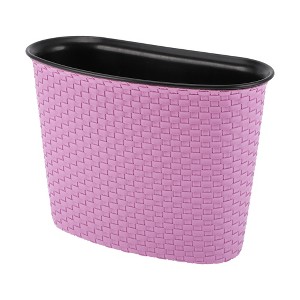 Unique Bargains Car Trash Can Hanging Car Door Trash Bin Weaving Pattern 1 Pc - 1 of 4