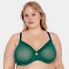 Curvy Couture Women'S Plus Size Sheer Mesh Full Coverage Unlined Underwire Bra - 4 of 4