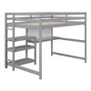NicBex Smart Twin/Full Size Loft Bed with Desk & Shelves,Space-Saving Twin Loft Bed with Built-in Study Area,Writing Board,Loft Bed for Kids,Teens - 3 of 4