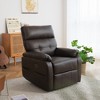 Swivel Rocker Power Recliner Chair with USB & Type-C Ports and Overstuffed Cushion - 2 of 4