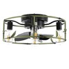 Flush Mount Ceiling Fans with Lights and Remote Control green Caged Low Profile Ceiling Fan - 3 of 4