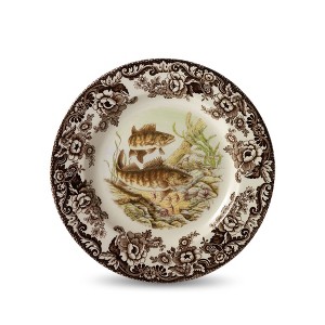 Spode Woodland 10.5” Dinner Plate, Perfect For Thanksgiving And Other Special Occasions, Made In England, Fish Motifs - 1 of 4