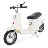 Razor Pocket Mod Miniature Euro 24V Electric Kids Ride On Retro Scooter, Speeds up to 15 MPH with 10 Mile Range, Ages 13 and Up, White