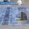 Fulvari Modern Easy Area Rug Machine Washable Non-Slip Low Pile Stripe Pattern Rug for Living Room Bedroom Entryway - 4 of 4
